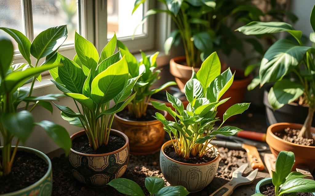 Growing ginger indoors