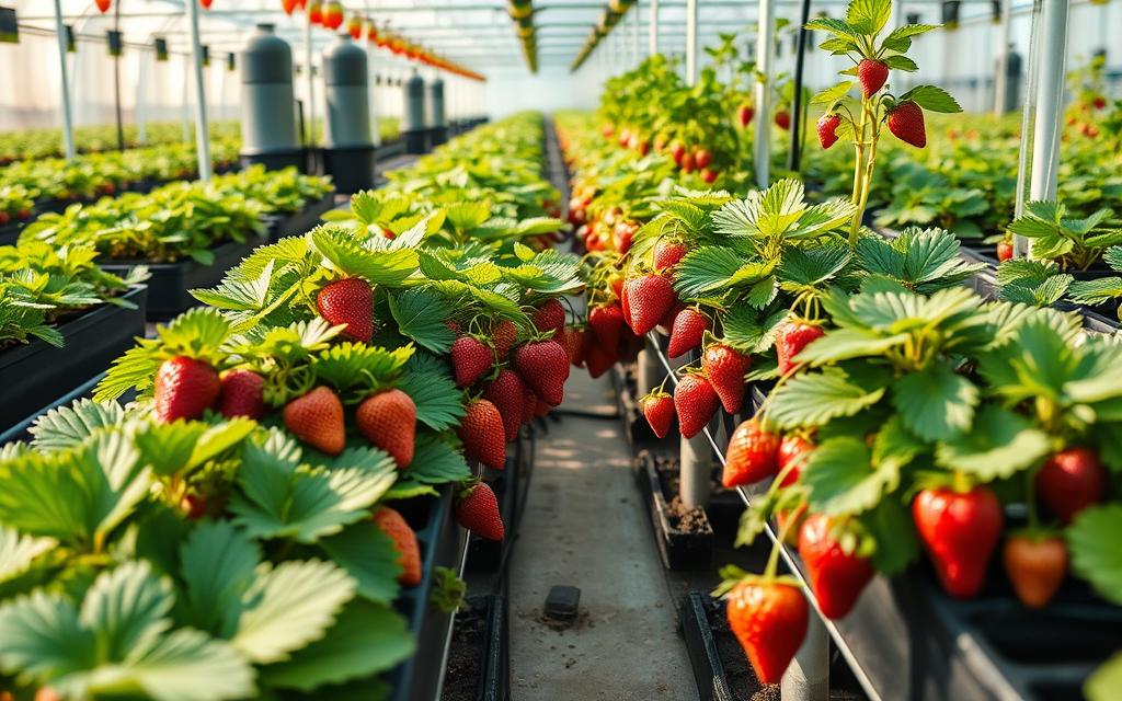 grow hydroponic strawberries